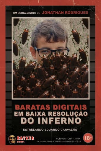 Poster de Baratas Digitais em Baixa Resolução do Inferno