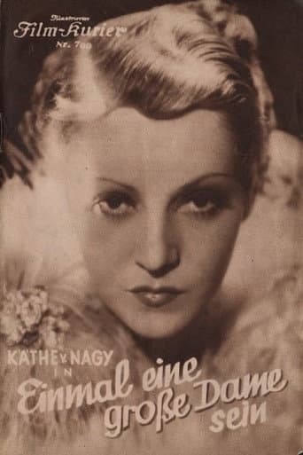 Poster de Einmal eine große Dame sein