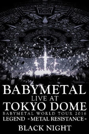 Poster de BABYMETAL Live at Tokyo Dome - WORLD TOUR 2016 - LEGEND - METAL RESISTANCE - Black Night