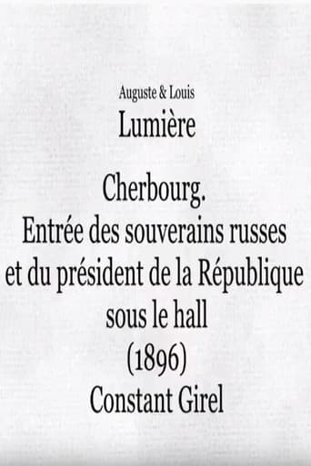 Poster de Cherbourg: Entrée des souverains russes et du président de la République sous le hall