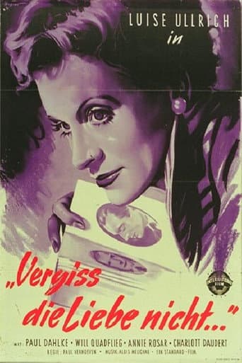 Poster de Vergiß die Liebe nicht