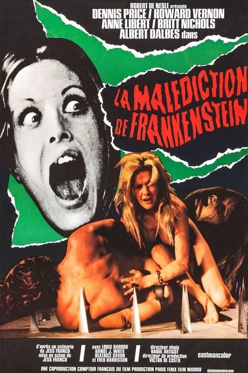 Afiche de La maldición de Frankenstein