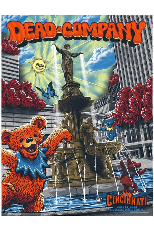 Afiche de Dead & Company: 2023-06-13 Riverbend Music Center, Cincinnati, OH, USA