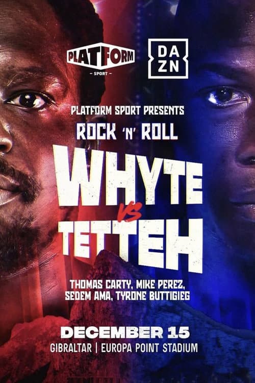 Afiche de Dillian Whyte vs. Ebenezer Tetteh