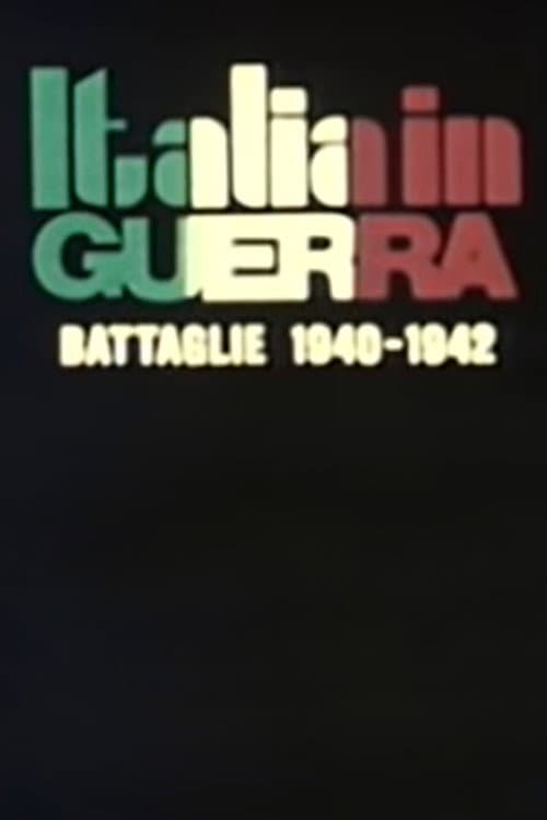 Afiche de Italia in guerra: battaglie 1940-1942