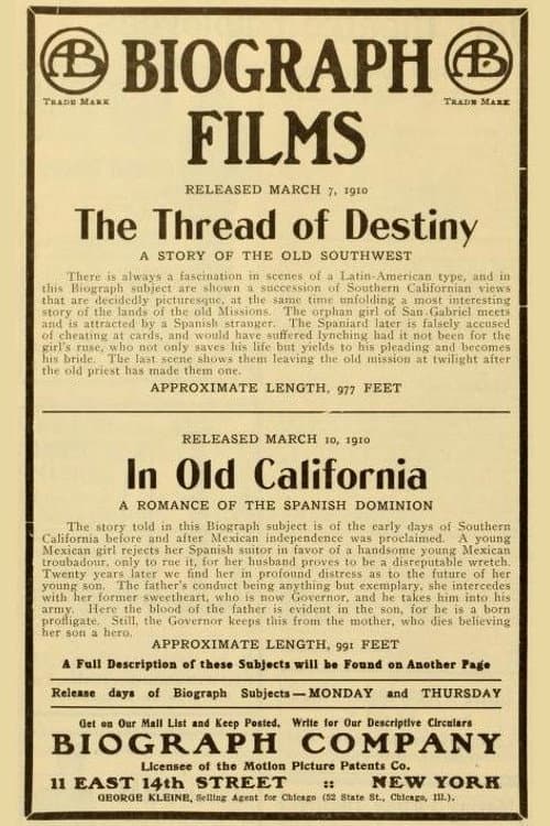 Afiche de In Old California