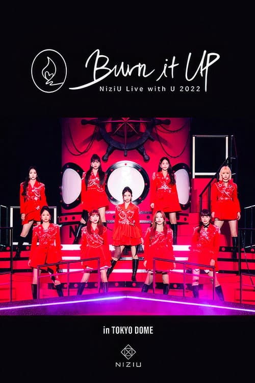 Afiche de NiziU Live with U 2022 "Burn it Up" in TOKYO DOME