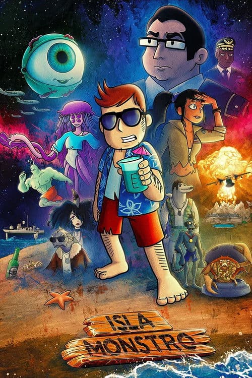 Afiche de Isla Monstro