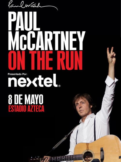 Afiche de Paul McCartney On the Run Tour - Estadio Azteca