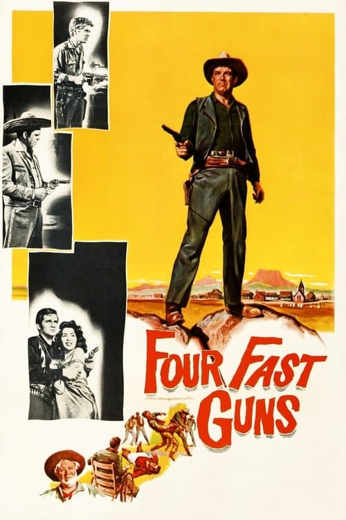 Afiche de Four Fast Guns