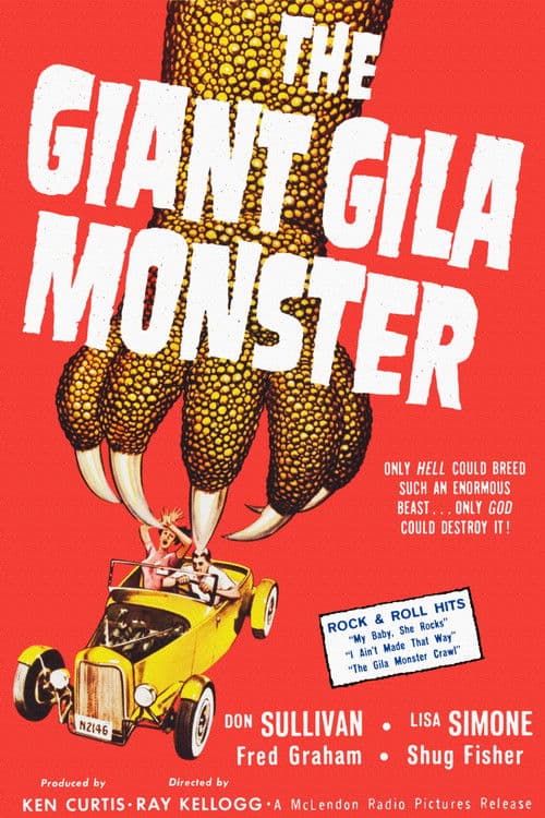 Afiche de Gila, el monstruo gigante