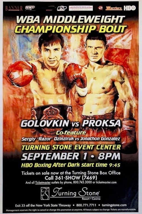 Afiche de Gennady Golovkin vs. Grzegorz Proksa