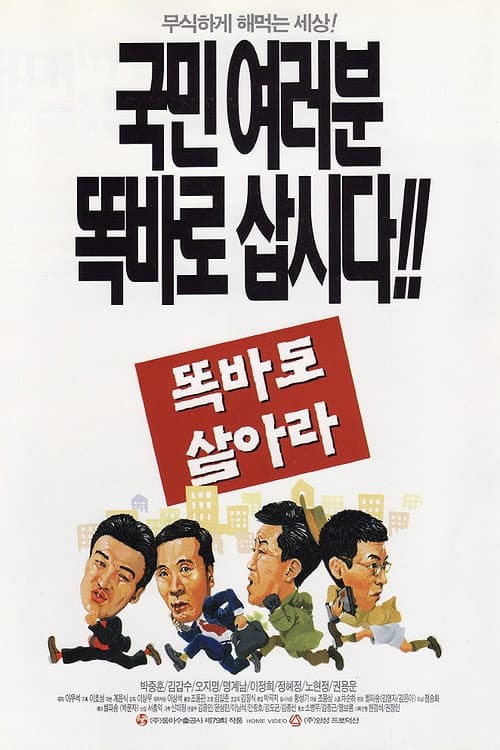 Afiche de 똑바로 살아라