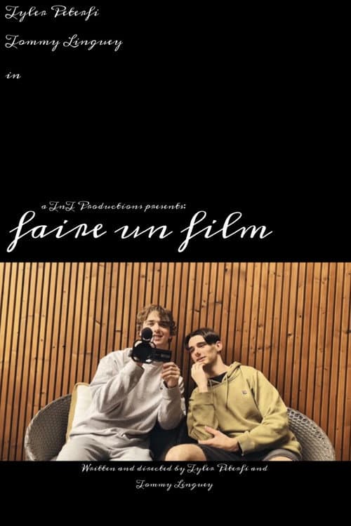 Afiche de faire un film