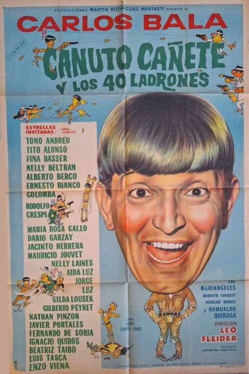 Afiche de Canuto Cañete y los 40 ladrones