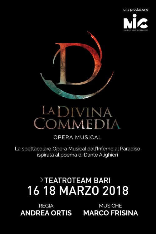 Afiche de La Divina Commedia Opera Musical