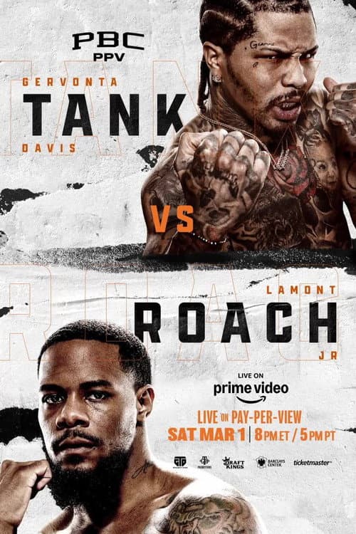 Afiche de Gervonta Davis vs. Lamont Roach