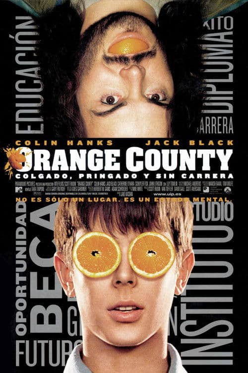 Afiche de Orange County (colgado, pringado y sin carrera)