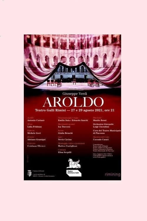 Afiche de Aroldo - Teatro Amintore Galli