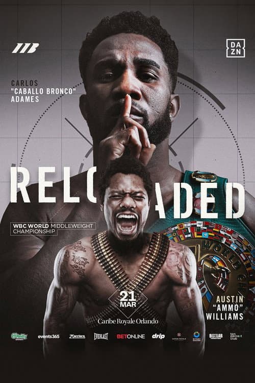Afiche de Carlos Adames vs. Austin Williams
